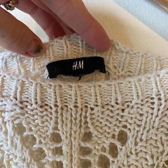 H & M Loose Knitted Sweater Cream - Picture 4 of 11